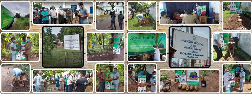 Inauguration of programmes to be conducted with the cooperation of the Community and Environment Police Divisions to promote cultivation of coconuts in Sri Lanka, at the SSP office, Kalutara and Police HeadQuarters, Wadduwa