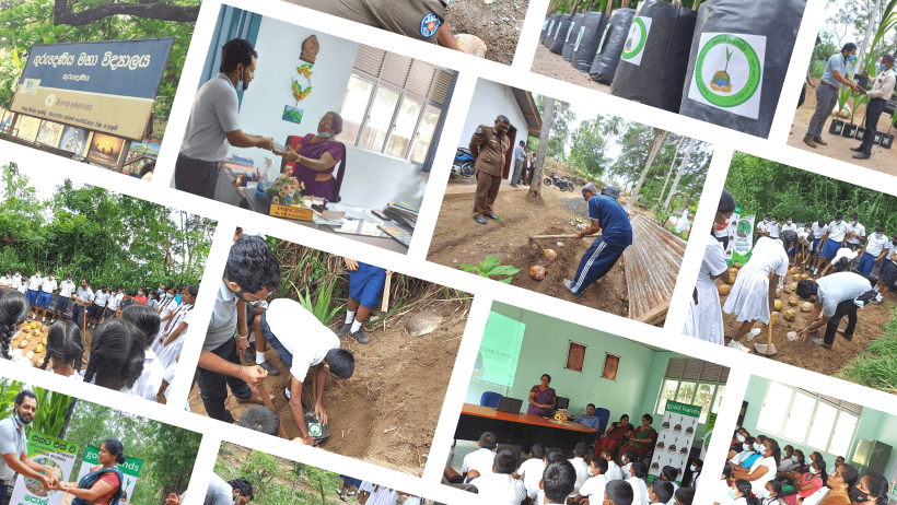 “A coconut plant from a coconut seed” The series of programs conducted in the Gurudeniya Madhya Maha Vidyalaya for the uplifting of coconut cultivation throughout Sri Lanka